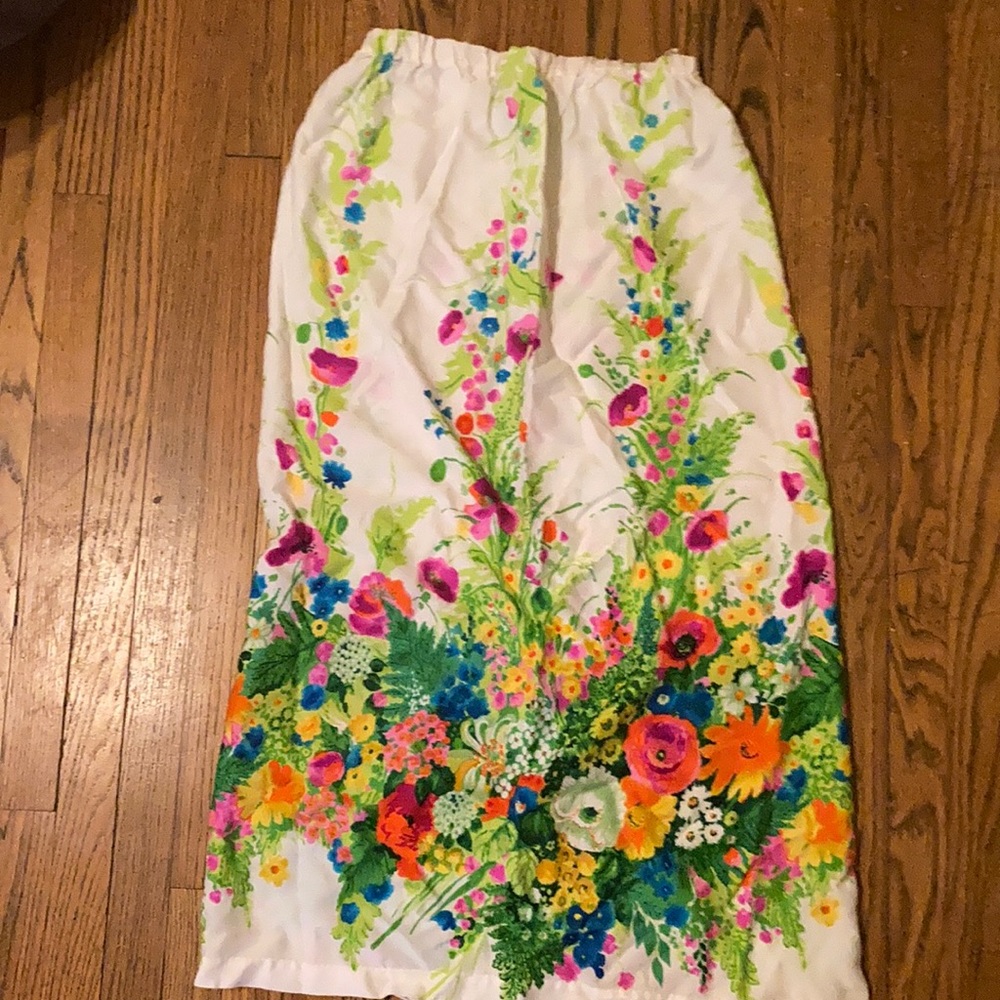 Vintage colorful floral skirt